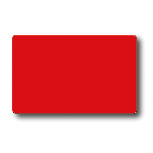Kunststof kaarten rood glans (100)