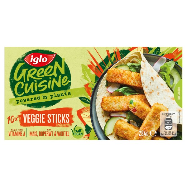 Green cuisine veggie sticks